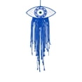 thumbnail image 2 of Kmonabie Hand Woven Macrame Wall Hanging, Cotton Tassel Dreamcatcher Boho Home Wall Decor, 3 Colors for Bedroom Living Room Entryway, Blue, 2 of 6