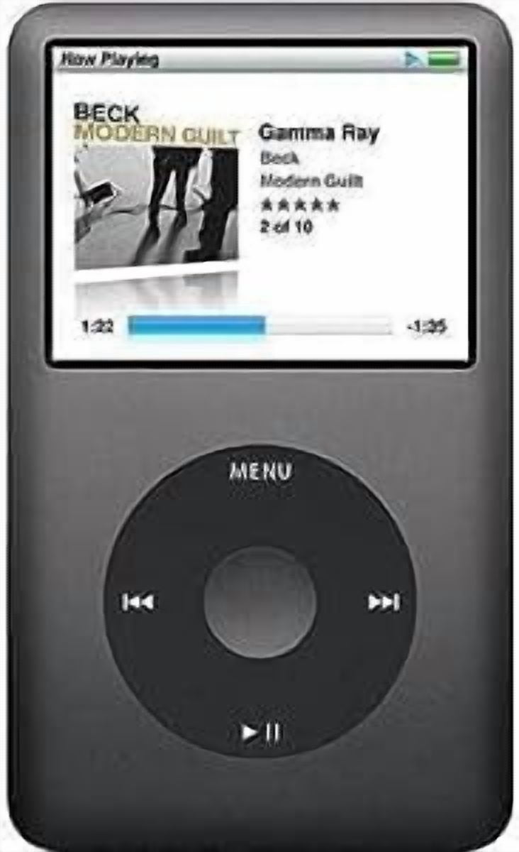Pre-Owned Apple, iPod Classic, 7th Gen, 120GB, MP3 Audio Video
