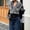 Dark Gray, variant on Womens Faux Fur Zip Up Jacket Casual Sexy Y2k Style Jackets Lapel Collar Long Sleeve Zip Up Fuzzy Outerwear Fur Coat Gray L