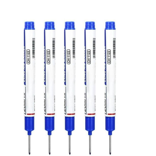 Marcador de Agujeros Profundos con Punta Larga y Tinta Permanente e Impermeable Marc para Carpinterí