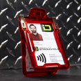 thumbnail image 5 of Identity Stronghold - Secure RFID Badge Holder for 1 Card - Heavy Duty Hard Plastic ID Badge Holder, 5 of 7