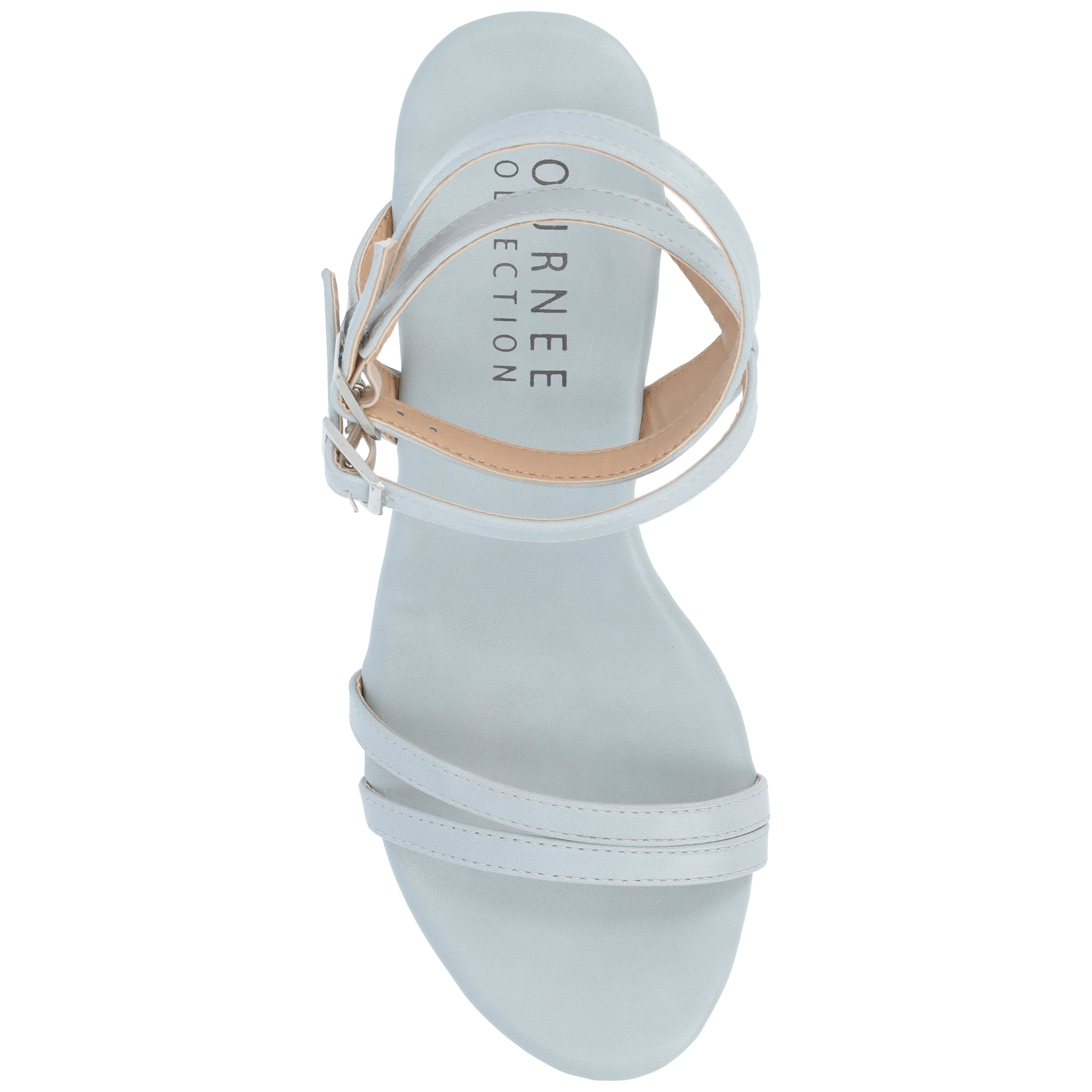 Journee Womens Emerynn Platform Clog Multi Strap Sandals