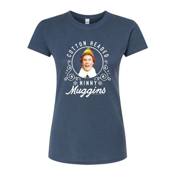 ELF - Christmas Ninny Muggins - Juniors Fitted Graphic T-Shirt