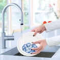 thumbnail image 6 of 3 Packs Of Wood Pulp Cotton Dishwashing Sponge 3.54x2.56 Inch Dishwashing Sponge Household Cleaning Sponge Kitchen Utensils Clean Use Blue Flowers Seamless, 6 of 7