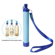 Portable Personal Water Filter, 3 Stage 1000L Backpacking Water Filter BPA Free Outdoor Camping Accessories Survival Gear and Equipment for Hiking, Camping, Travel, and Emergency Preparedness