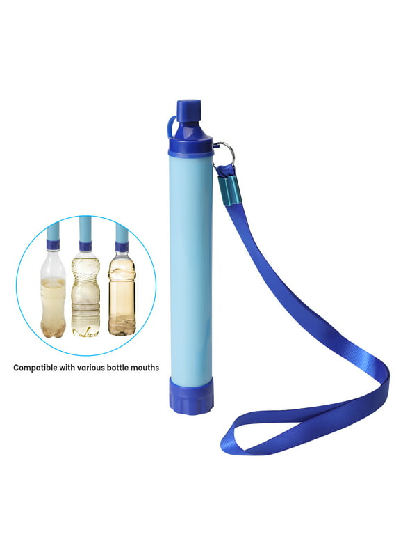 Portable Personal Water Filter, 3 Stage 1000L Backpacking Water Filter BPA Free Outdoor Camping Accessories Survival Gear and Equipment for Hiking, Camping, Travel, and Emergency Preparedness