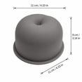 thumbnail image 3 of 4-Inch Apple Shape Silicone Mousse Mold, 3D Fruit Design Cake Pan for French Pastry Desserts Soap and Candle Art, Easy Release Baking Tool, 3 of 9