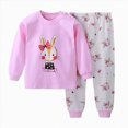 thumbnail image 4 of masbird Toddler Pajamas Girls Boys Baby Pjs Sets Kids Snug fit 2pcs Long-Sleeve Fall Winter Sleepwear 6-12 Months 12-24 Months 2t 3t 4t 5t 6t 7t 8t 9t Children(Hot Pink,3-4 Y), 4 of 4