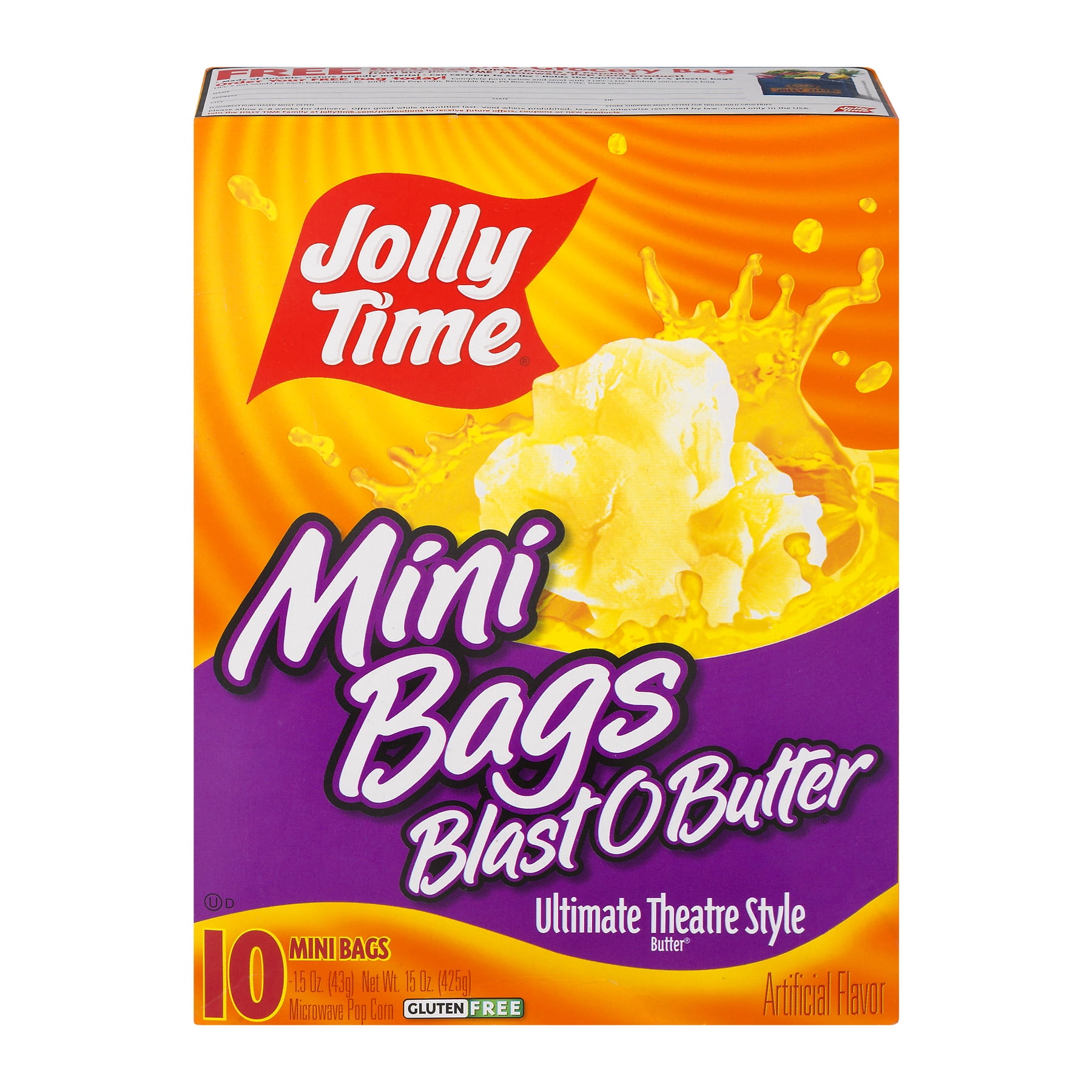 Jolly Time Blast O Butter Ultimate Theatre Style Microwave Pop Corn