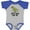 Baseball Heather and Royal, variant on Inktastic Gigi and Pappy Love Me Grandson Boys Baby Bodysuit