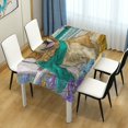 thumbnail image 2 of DEIARA Golden Retrieverss Square Tablecloth 60×108in Polyester Fabric Tablecloth Washable Dust Resistant Wrinkle Resistant, 2 of 9
