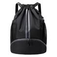 thumbnail image 1 of Durable Sports Bag Drawstring Backpack For Gym Tennis Basketball Lightweight Storage, 1 of 6