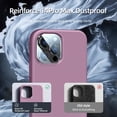 thumbnail image 4 of [5 in 1 for iPhone 14 Pro Max Case 6.7, with 2 Pack Screen Protector + 2 Pack Camera Lens Protector, Liquid Silicone Slim Shockproof Protective Phone Case [Microfiber Lining] (Lilac Purple)……, 4 of 13
