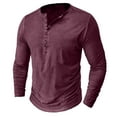 thumbnail image 4 of VJATTWR Men's Long Sleeve Shirt,Lightweight T-Shirt Tee Solid Color Casual Pullover Tops Xxl, 4 of 4
