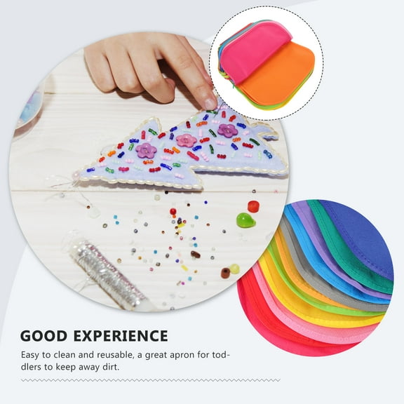 Stri 24PCS Children's Disposable Artists Aprons Non-woven Fabric Painting Aprons for Class Crafts Art Painting Activities