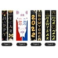thumbnail image 2 of Cartel de porche de año nuevo Banners de puerta de feliz año nuevo que cuelgan Irfora Signo de porche, 2 of 7