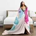 thumbnail image 5 of Cute Mermaid Girl Bed Blanket Ultra Soft Throw Blanket All Season Warm Light Weight Cozy Plush Blankets for Home Bedroom Sofa Chair Travel, 40"X50", 5 of 6