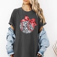 thumbnail image 2 of Disco Softball Oversized Tee for Player Fan Coach Red Bow Disco Baseball Women and Teen Pepper Shirt Adult 2X-Large, 2 of 4