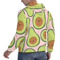 thumbnail image 6 of Wukai Cute Avocado Print Men Hoodies Fleece Sweatshirts Long Sleeve Sweaters Pullover Fall Outfits Winter Clothes-Medium, 6 of 7