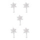 thumbnail image 1 of Yuarrent Árbol de Navidad Topper Estrella Vacaciones Brillo Elegante Decoración Adorno de granja personalizado Copo de nieve Plata Type2 NO2, 1 of 6