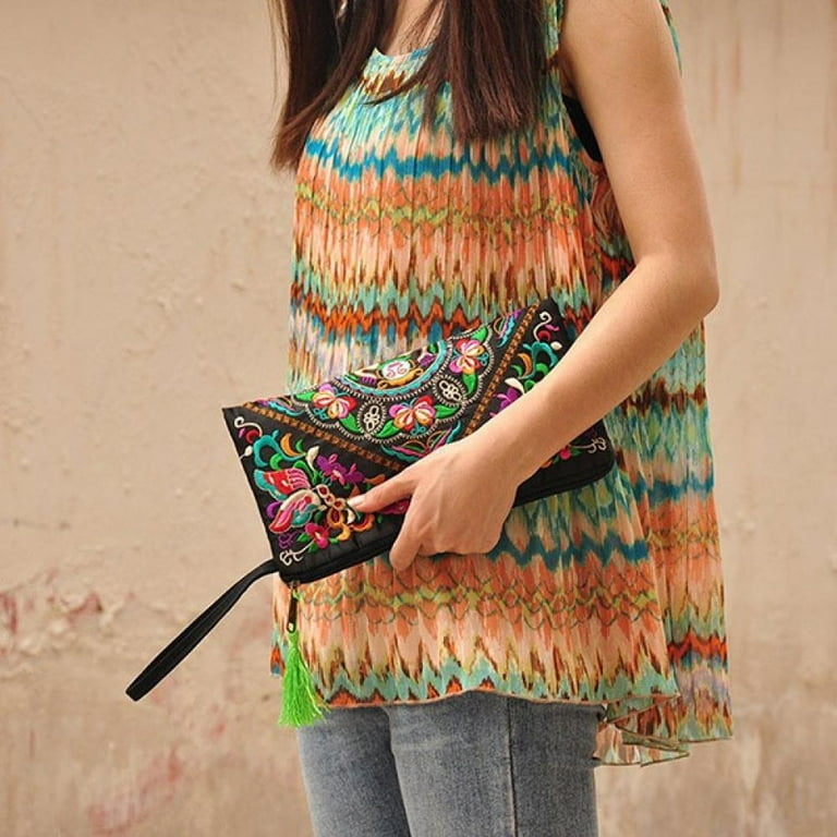 Boho clearance clutch purse