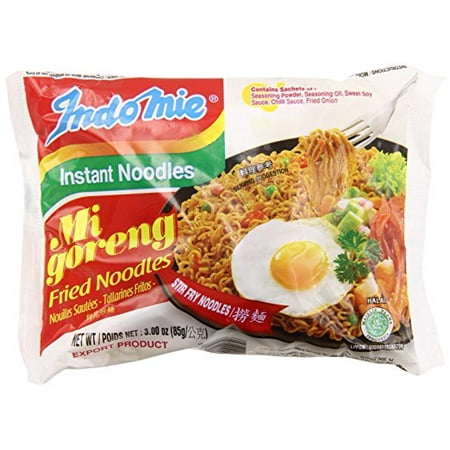 Indomie Mi Goreng Instant Noodle, 3 oz - Pack of (Best Dry Instant Noodles)