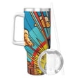 thumbnail image 2 of Vaso de acero inoxidable Bugs Bunny Ice King de 40 oz (con asa y pajita), para viaje en automóvil, 2 en 1, con tapa, 2 of 8