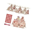 thumbnail image 2 of 50 Pcs DIY Advent Calendars Bags Christmas Drawstring Advent Bags Hanging Advent Calendars Garland Candy Gift Pouch Party Storage Pouch Resusable for Christmas (Red, Number Style), 2 of 6