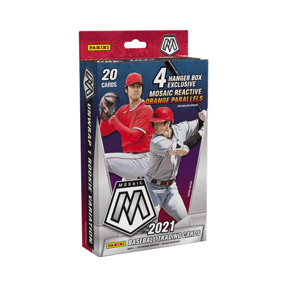 21 Panini Mosaic Baseball Hanger Box Trading Cards