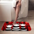 thumbnail image 4 of 1pc Three Cats with Balloons Absorbent Non-Slip Bathroom Thickened Flannel Rug Decor,Soft,Quick Drying,Suitable For Indoor/outdoor Use,Bathrooms,Bedrooms,Kitchens,Terrace,Laundry Rooms,16"x24", 4 of 9