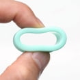 thumbnail image 3 of BM25 A Pair of Soft Pastel Silicone Double Flared Tunnel Plug-Pastel Green, 3 of 7