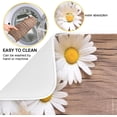 thumbnail image 2 of Daisy on Wood Dish Drying Mat, Absorbent Microfiber Pad Protector For Kitchen Counter Top Mat Dish Drainboard 18x24in Home Decor, 2 of 7