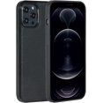 thumbnail image 1 of Clutch Series Case for iPhone 12 Pro Max with Real Leather, Anti-Slip Edge Design, Built-in Metal Plate, 1 of 5
