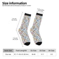 thumbnail image 6 of Uemuo Summer Time With Gnome Pattern Women's Crew Socks, Soft Durable Breathable Moisture-Wicking with Odor Control Cotton socks, 6 of 9