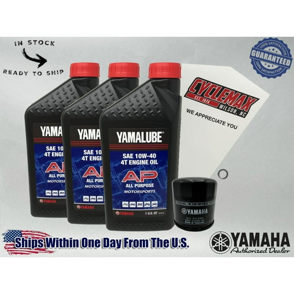 Cyclemax Standard Yamalube Oil Change Kit fits 2021-2025 Yamaha MT-03