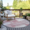 thumbnail image 6 of Addison Rugs Chantille Indoor/Outdoor Traditional Patchwork Pink Washable Round Rug, 8' x 8', 6 of 6