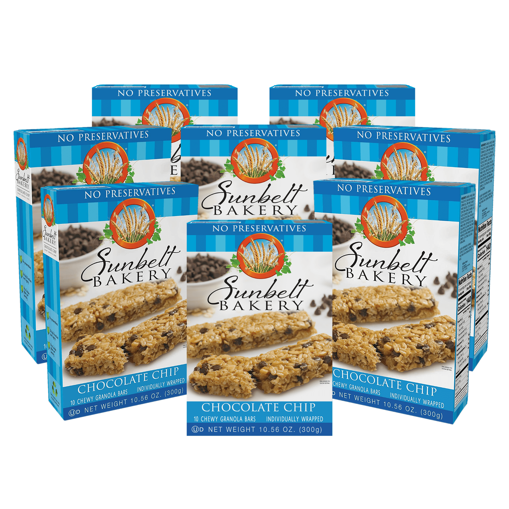Sunbelt Bakery Chocolate Chip Chewy Granola Bars, 8 Boxes