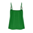 thumbnail image 5 of UYISJ Summer Tank Tops for Women Spaghetti Strap Pleated front Solid Color Flowy Camisoles Casual Loose Fit Tunic Shirts, 5 of 6