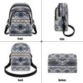 thumbnail image 7 of TSOVTHRID Aztec Tribal Geometric Gray Print Small Crossbody Bags for Women Trendy Cell Phone Purse Wallet Cell Phone Crossbody Purse with Zipper Closure, 7 of 7
