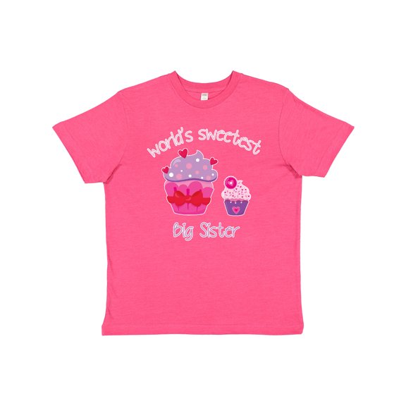 Inktastic World's Sweetest Big Sister Youth T-Shirt