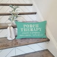 thumbnail image 3 of Farmhouse Throw Pillow Cover 12x20 Inch Porch Therapy Session in Progress Turquoise Outdoor Spring Front Porch Patio Decorations Lumbar Decorative Throw Pillows Cases for Party Room Decor, 3 of 6