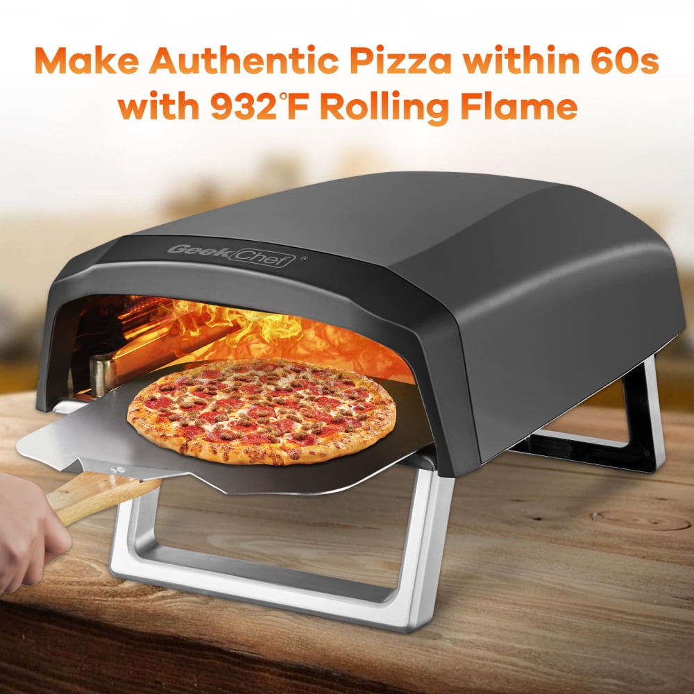 Portable Gas Pizza Oven with Foldable Legs, Outdoor Pizza Oven with