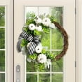 thumbnail image 3 of sruoe Halloween Decorations, Halloween Wreaths for Front Door, Artificial Wreaths, Indoor Outdoor Halloween Decor, Halloween Wreaths for Front Door, Halloween Festival Door Hanging Wreaths, 3 of 6