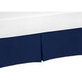 thumbnail image 2 of Solid Navy Blue Crib Bed Skirt, 2 of 2