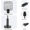 thumbnail image 5 of Industrial Vintage Metal Shade Cage Table Lamp for Bedroom, Living Room, Office, 5 of 10