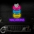 thumbnail image 2 of C-CRAFT Macarons Neon Sign LED Light 27 inch for French Macaron Cake Shop Wall Art Decor, 2 of 5