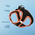 thumbnail image 5 of Voyager Step-in Air Dog Harness - All Weather Mesh Step in Vest Harness for Small and Medium Dogs by General - Orange Trim, M (Pack of 2), 5 of 20