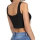 thumbnail image 5 of Top corto sin mangas con tirantes AURUZA para mujer, negro, 5 of 8
