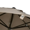 Abba Patio 11Ft Round Easy Open Offset Outdoor Umbrella with Square