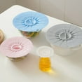5pcs Silicone Lids For Microwave Splatter Cover Bowl Cup Plate Pots And